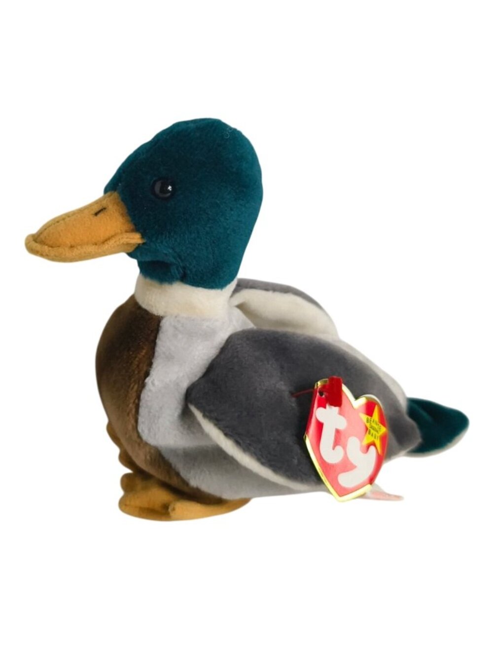 Ty Beanie Baby Jake The Drake Mallard Duck Plush 1997 Retired Original With Tags